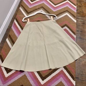 Prada Leather Suede Pannel A Line  Designer Skirt